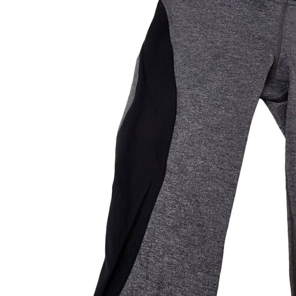 Lululemon Womens On Your Mark Crop Leggings 4 Heathered Gray Black Athleisure - Picture 2 of 14